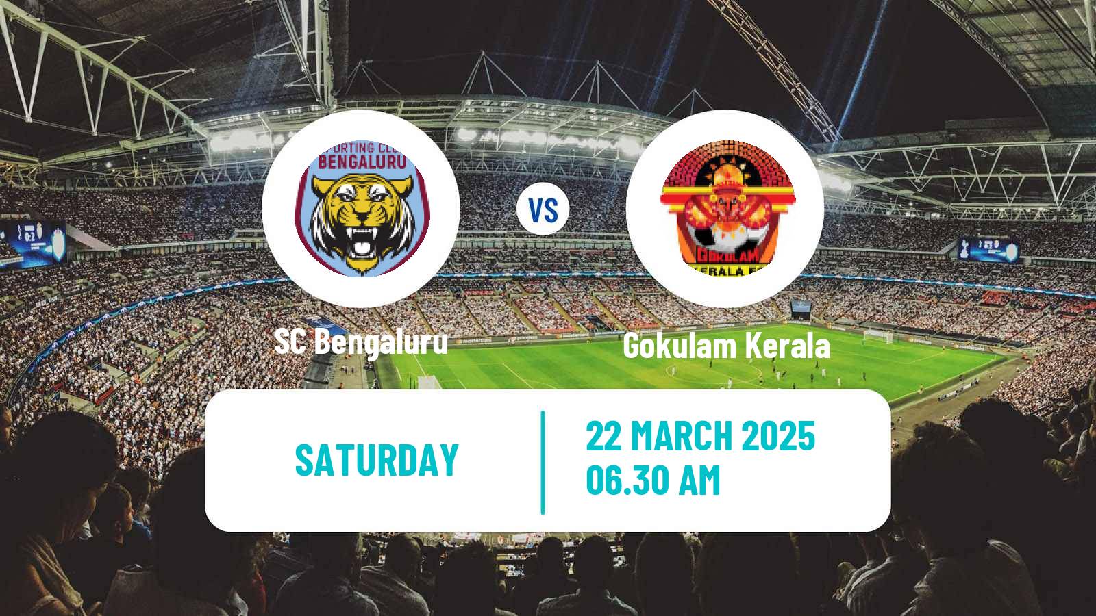 Soccer Indian I-League SC Bengaluru - Gokulam Kerala