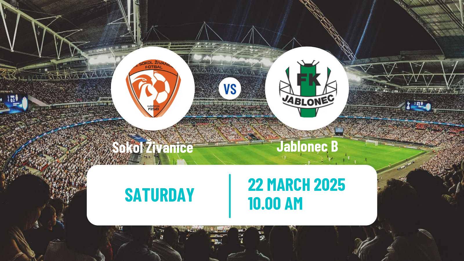 Soccer Czech CFL Group B Sokol Živanice - Jablonec B