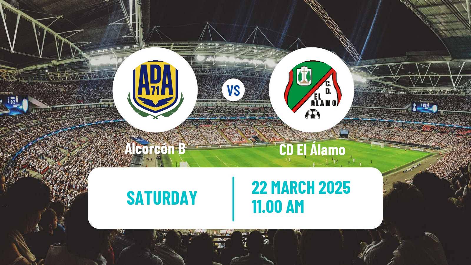 Soccer Spanish Tercera RFEF - Group 7 Alcorcón B - El Álamo