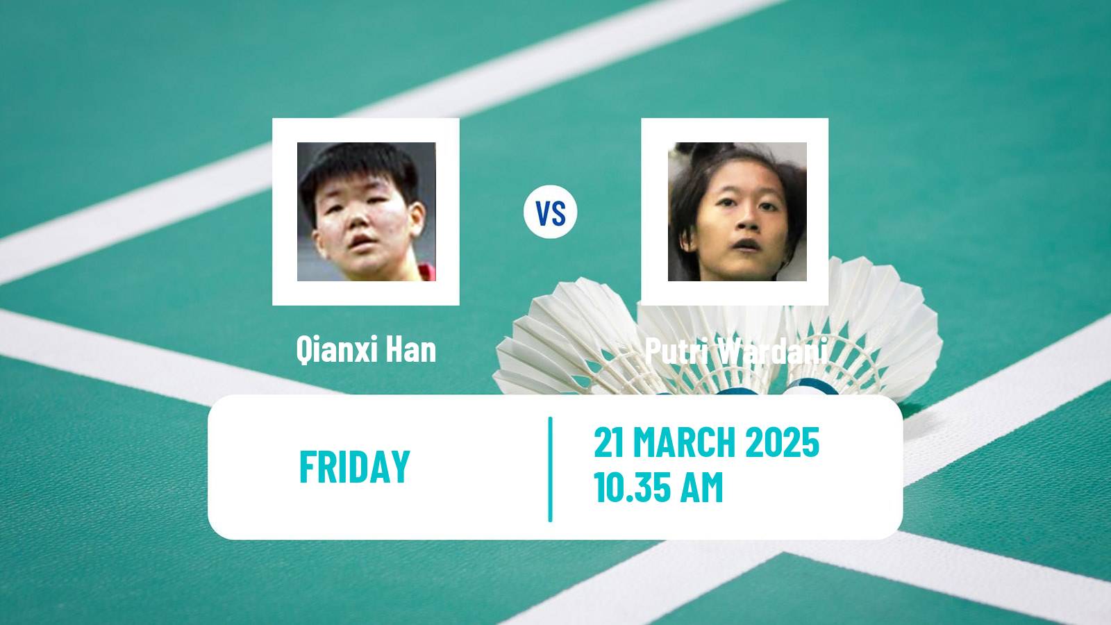 Badminton BWF World Tour Swiss Open Women Qianxi Han - Putri Wardani