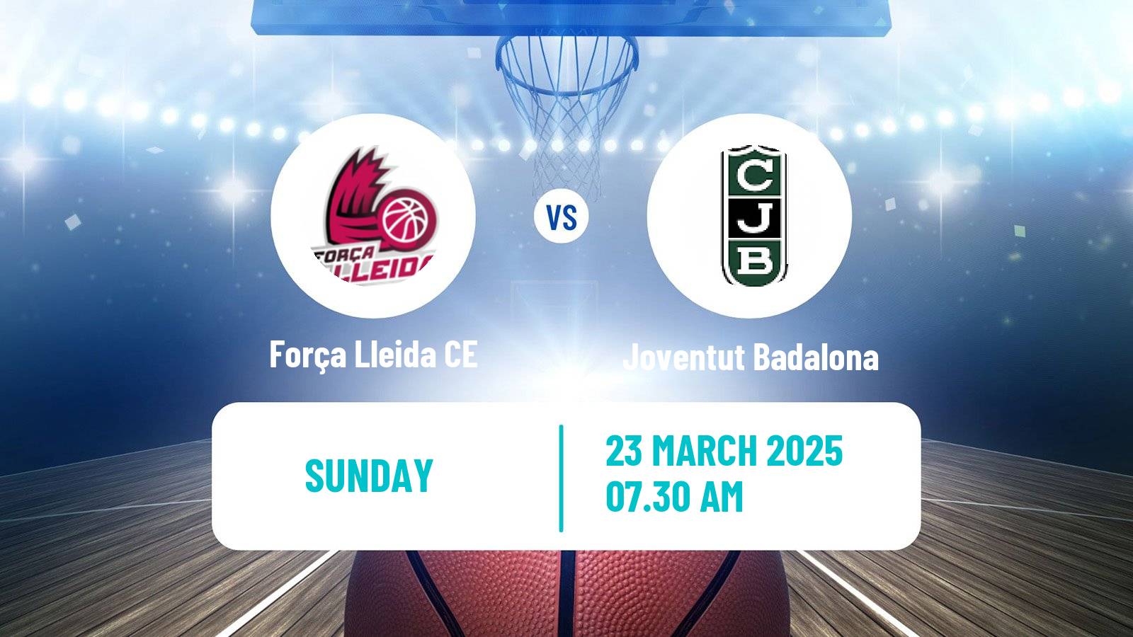 Basketball Spanish ACB League Força Lleida CE - Joventut Badalona