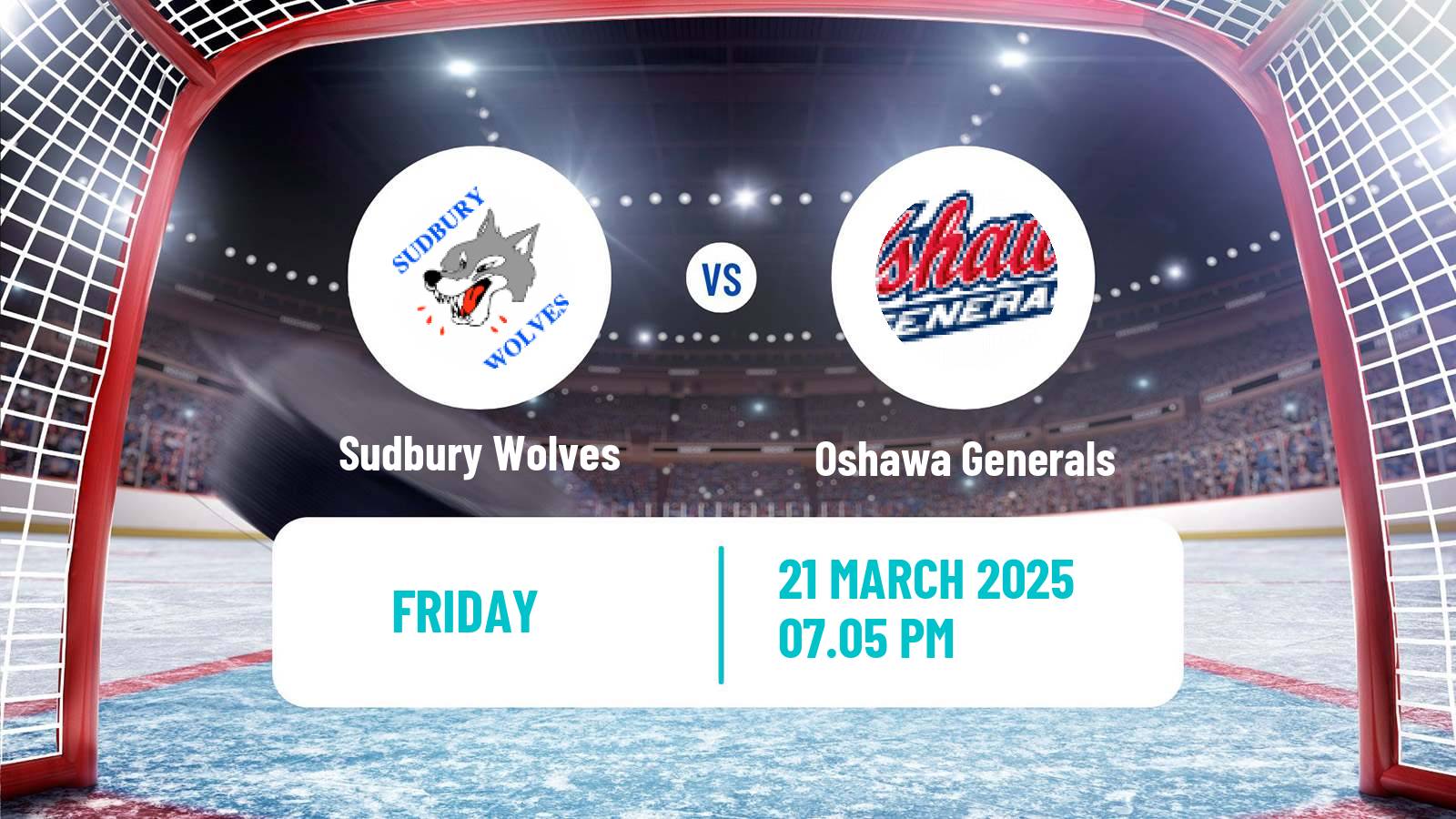 Hockey OHL Sudbury Wolves - Oshawa Generals