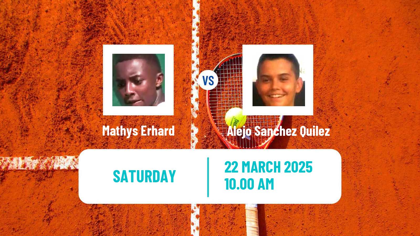 Tennis ITF M25 Badalona Men Mathys Erhard - Alejo Sanchez Quilez
