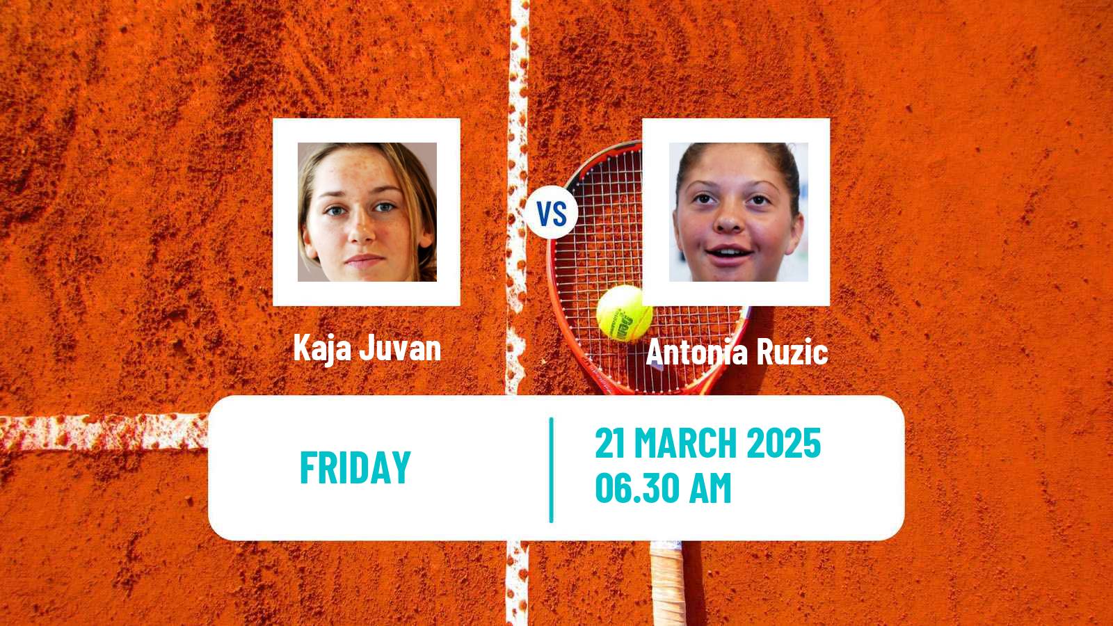 Tennis ITF W75 MarIBOr Women Kaja Juvan - Antonia Ruzic