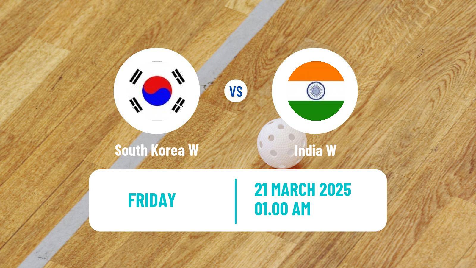 Floorball World Championship Floorball Women South Korea W - India W