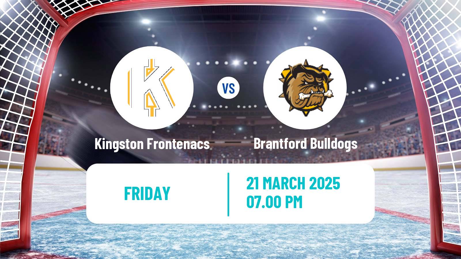 Hockey OHL Kingston Frontenacs - Brantford Bulldogs