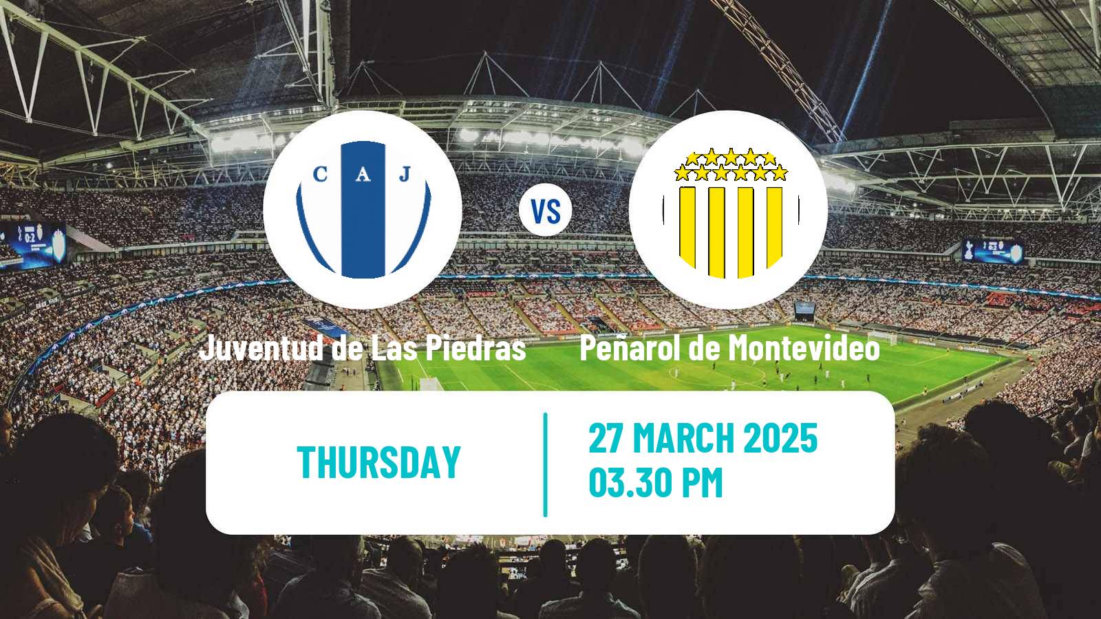 Soccer Uruguayan Primera Division Juventud de Las Piedras - Peñarol de Montevideo