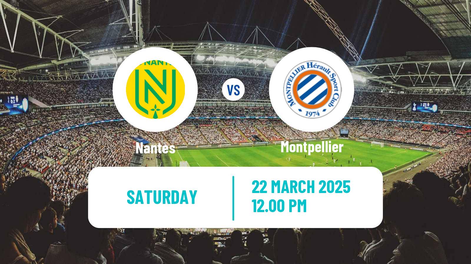 Soccer French Division 1 Women Nantes - Montpellier