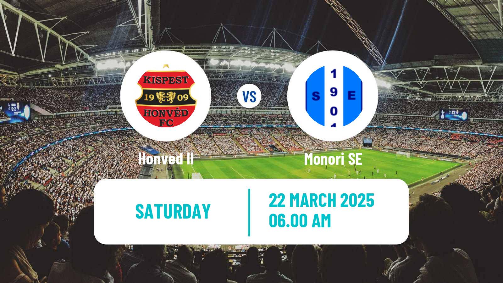 Soccer Hungarian NB III Southeast Honved II - Monori