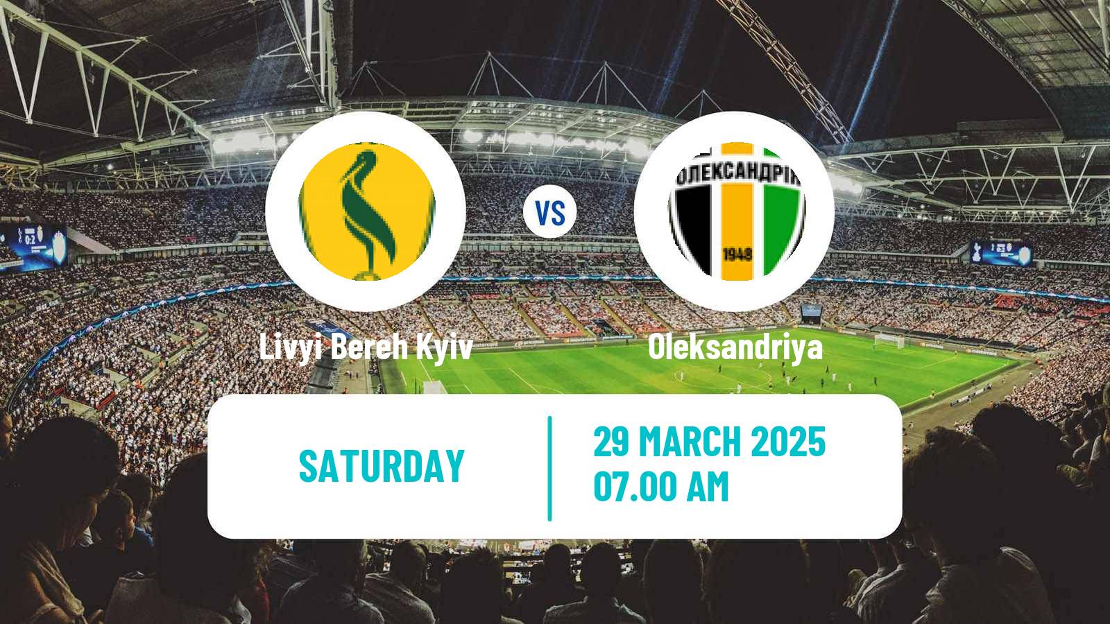 Soccer Ukrainian Premier League Livyi Bereh Kyiv - Oleksandriya