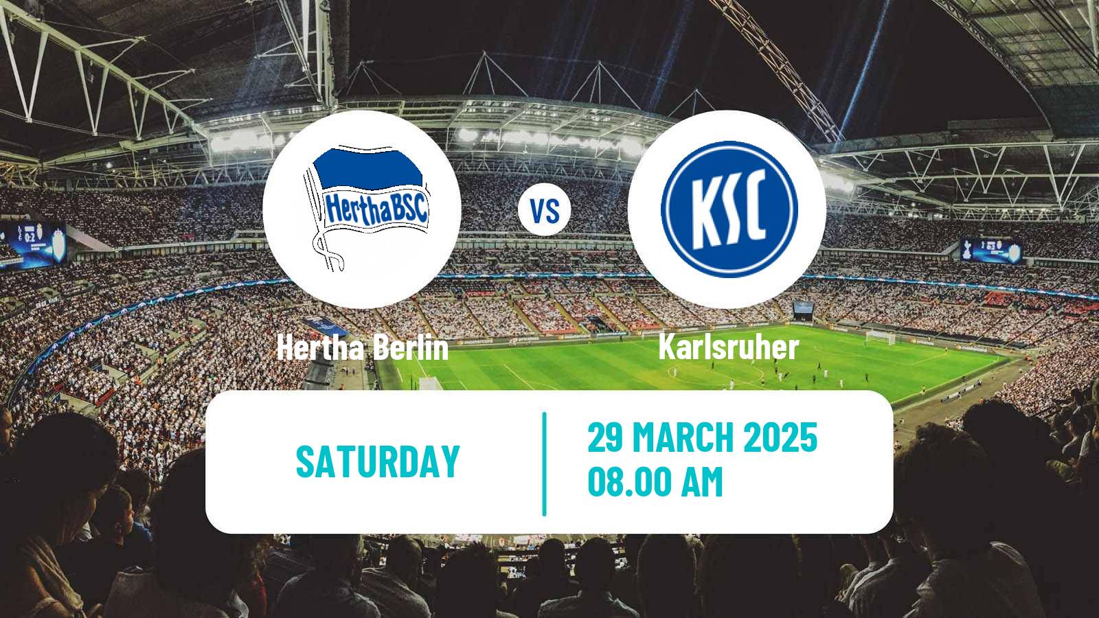 Soccer German 2 Bundesliga Hertha Berlin - Karlsruher