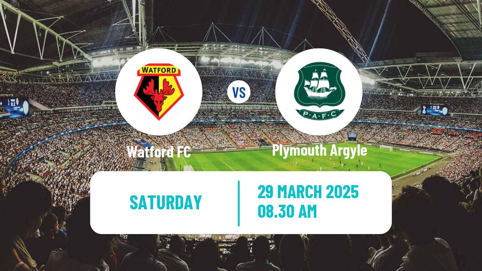 Soccer English League Championship Watford - Plymouth Argyle