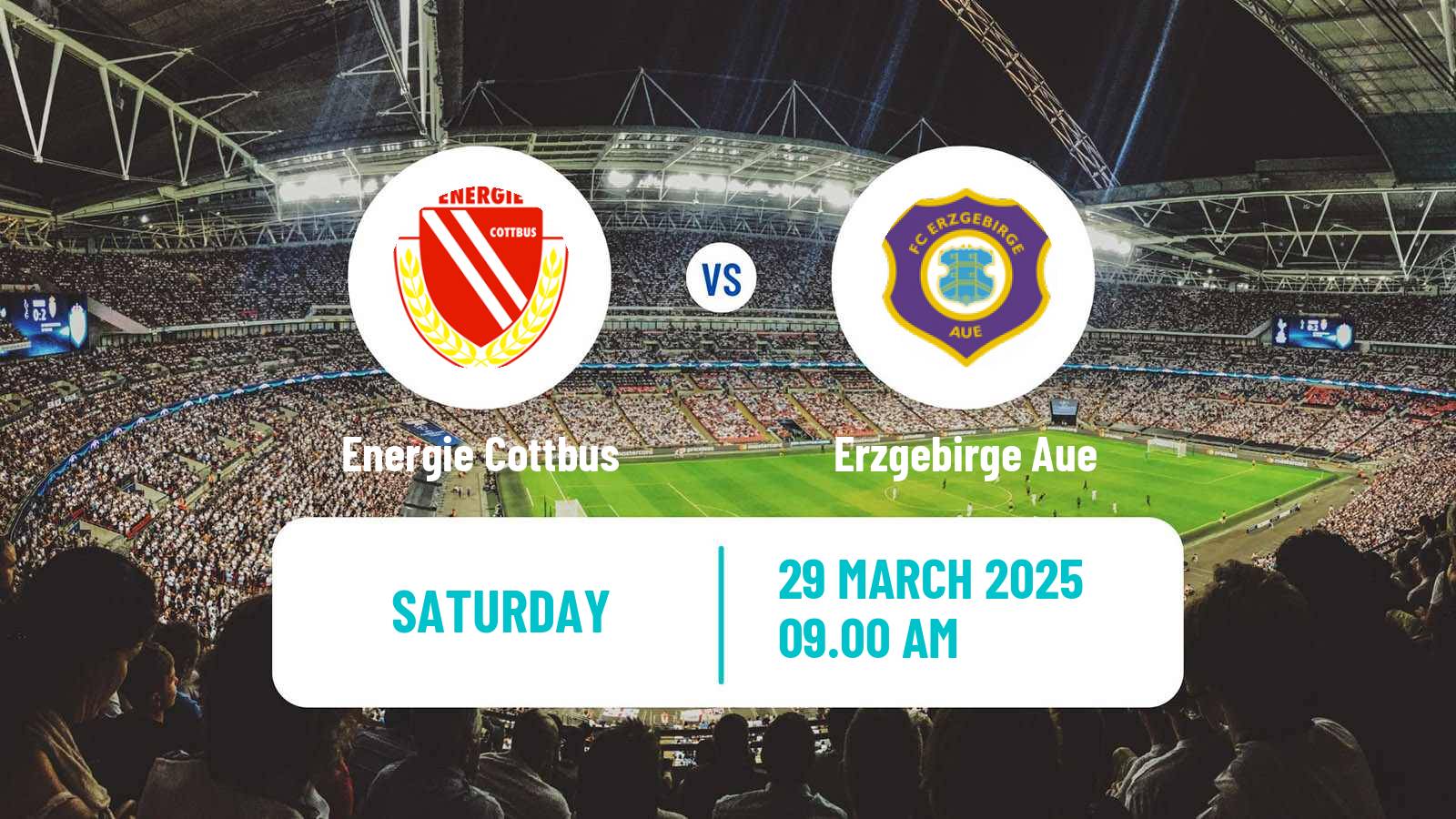 Soccer German 3 Bundesliga Energie Cottbus - Erzgebirge Aue