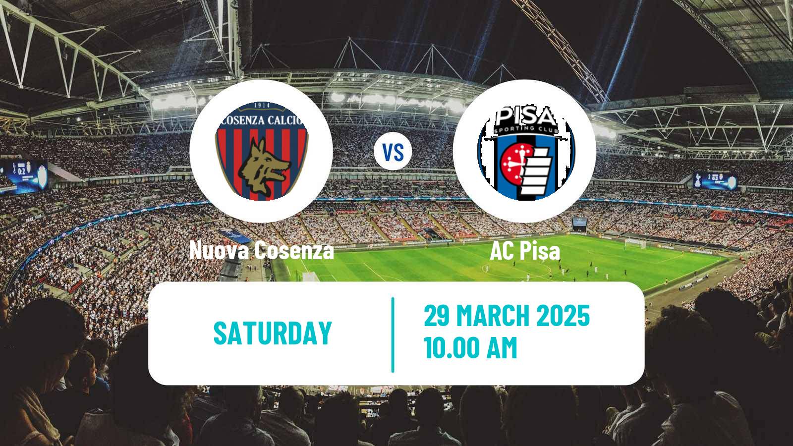 Soccer Italian Serie B Nuova Cosenza - Pisa