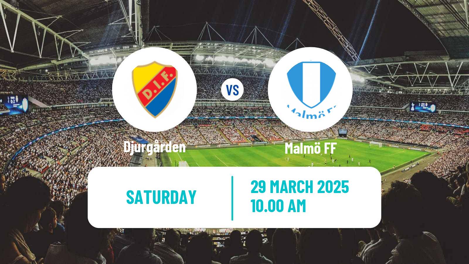 Soccer Swedish Allsvenskan Djurgården - Malmö