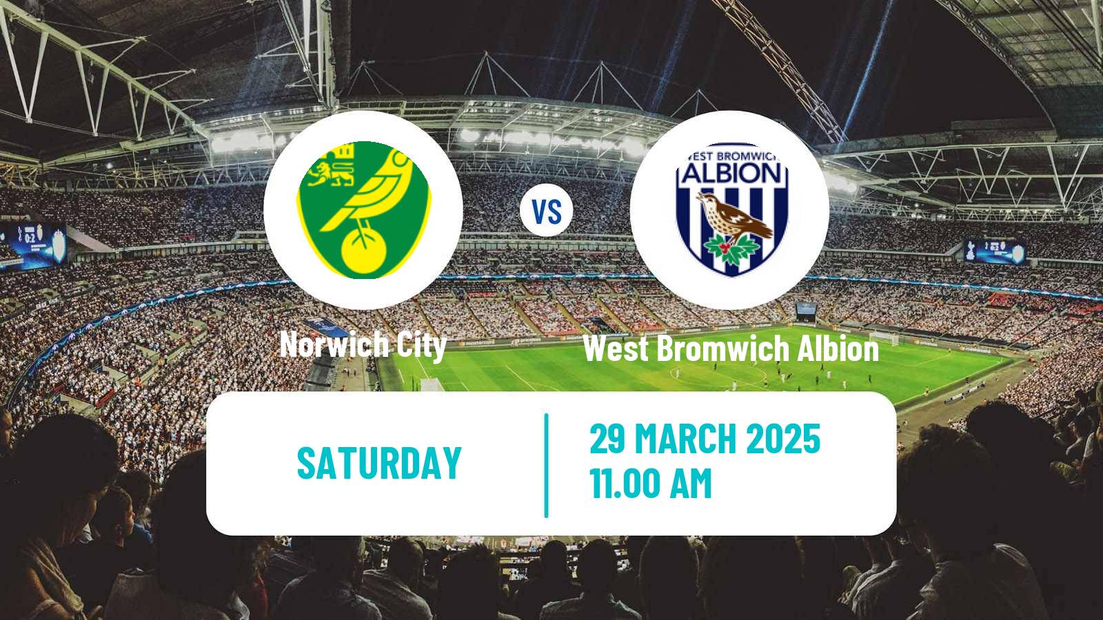 Soccer English League Championship Norwich City - West Bromwich Albion