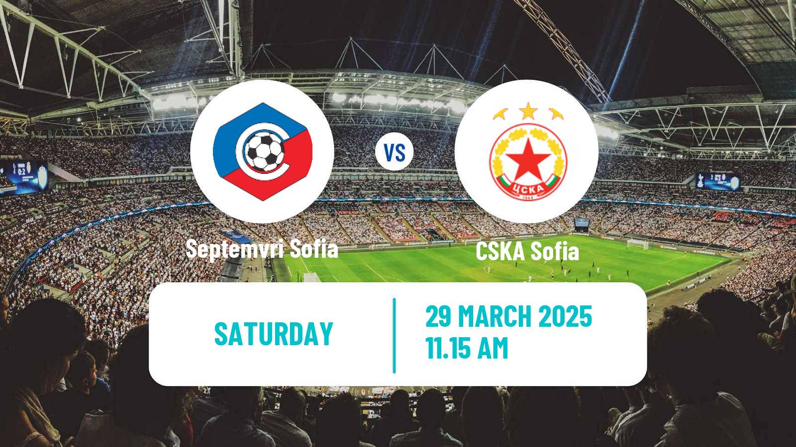 Soccer Bulgarian Parva Liga Septemvri Sofia - CSKA Sofia