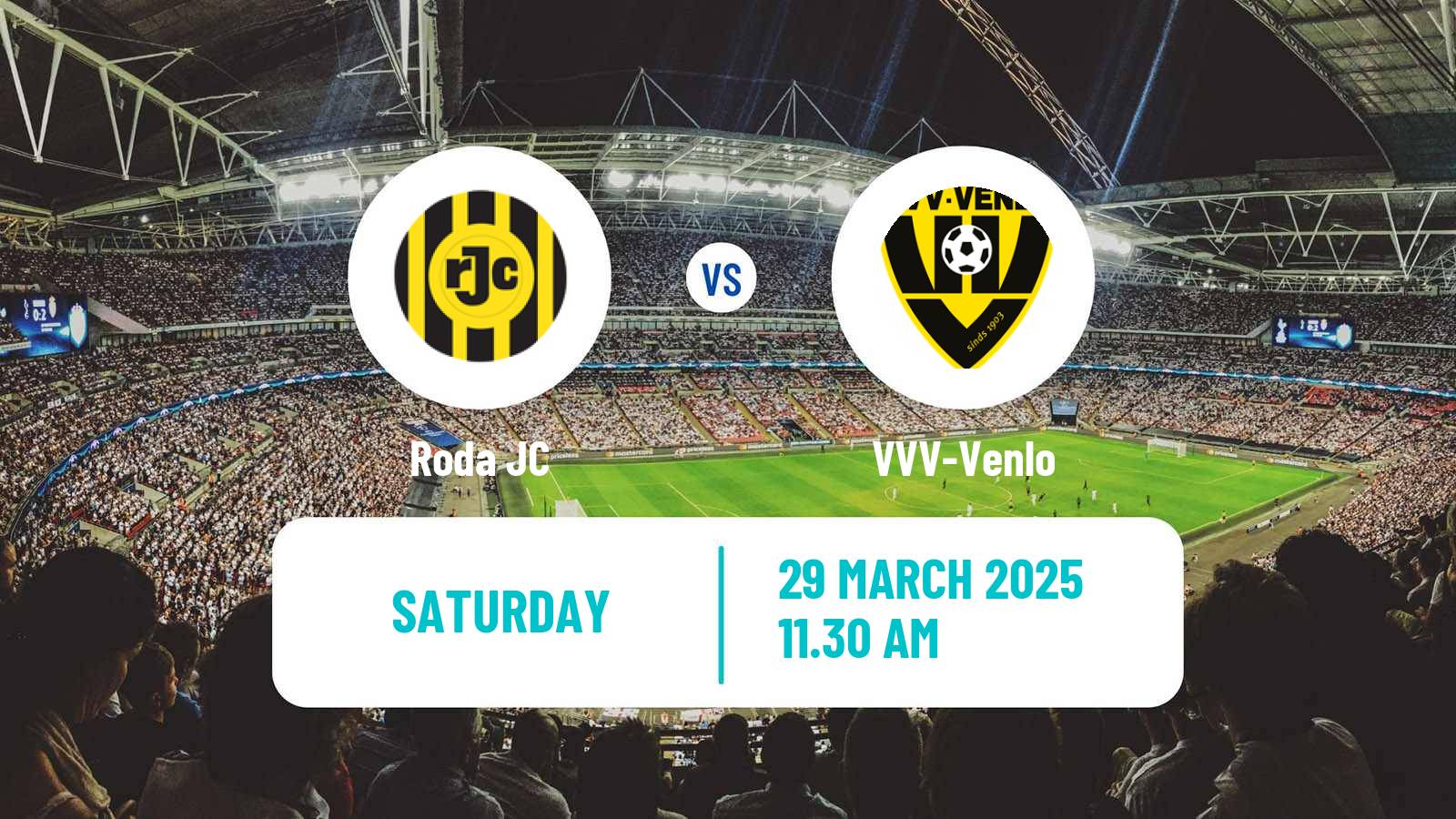 Soccer Dutch Eerste Divisie Roda - VVV-Venlo