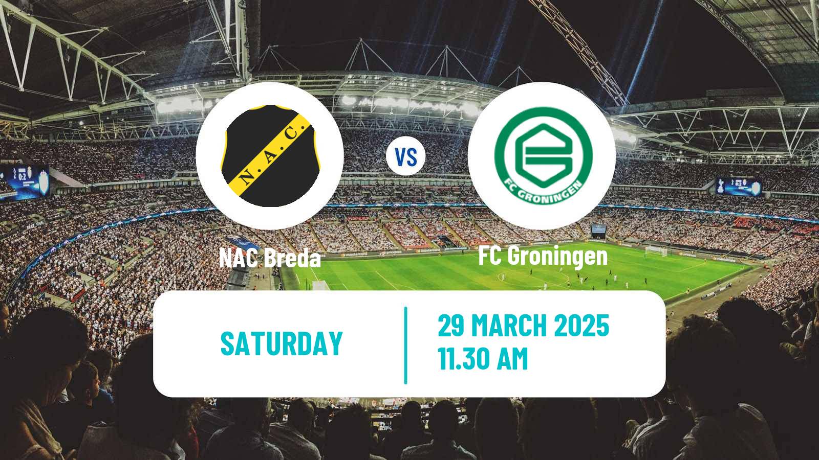 Soccer Dutch Eredivisie NAC Breda - Groningen