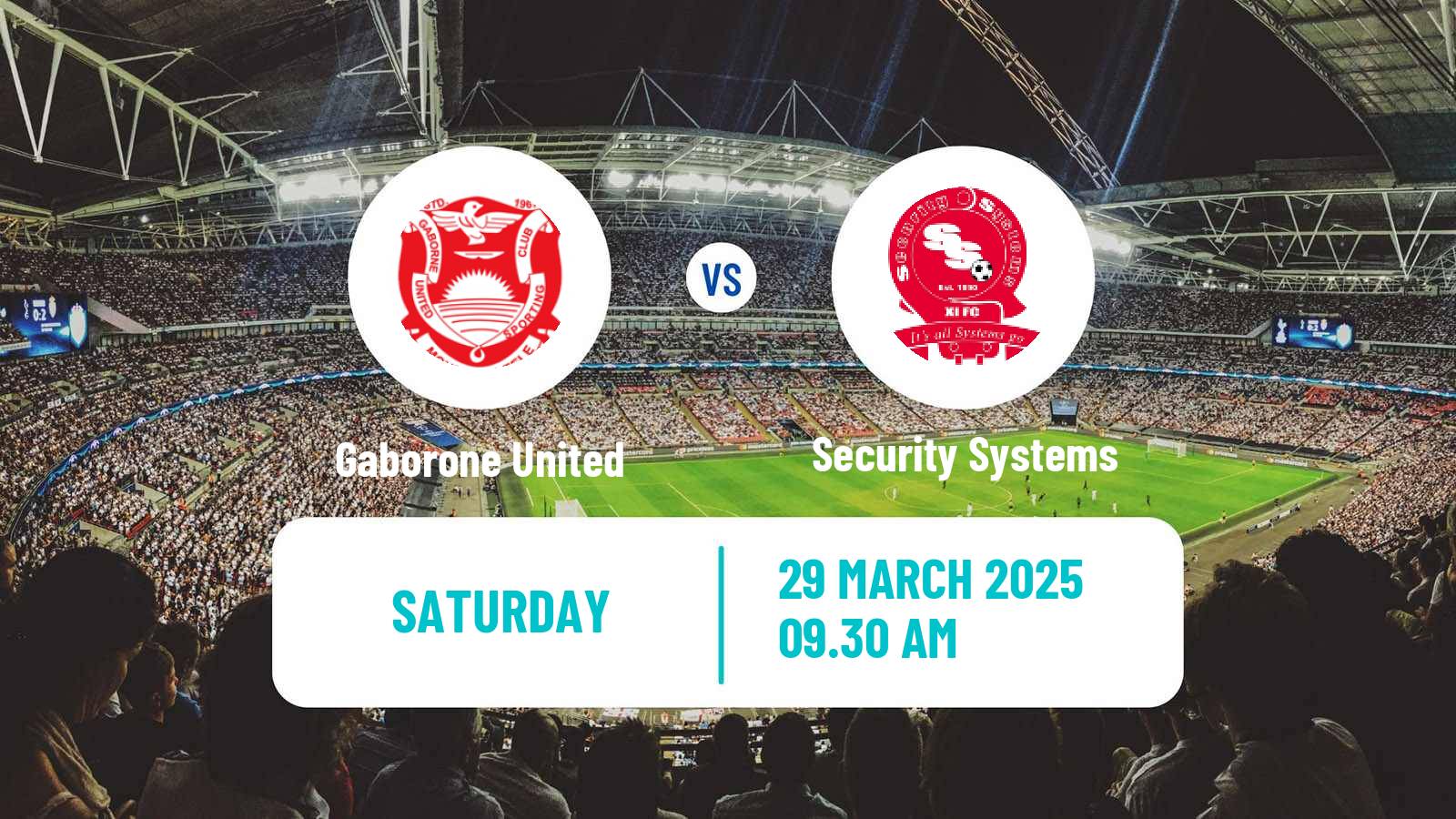 Soccer Botswana Premier League Gaborone United - Security Systems