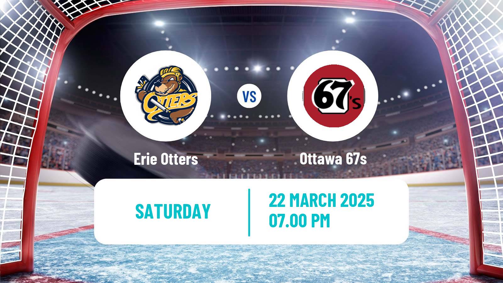 Hockey OHL Erie Otters - Ottawa 67s