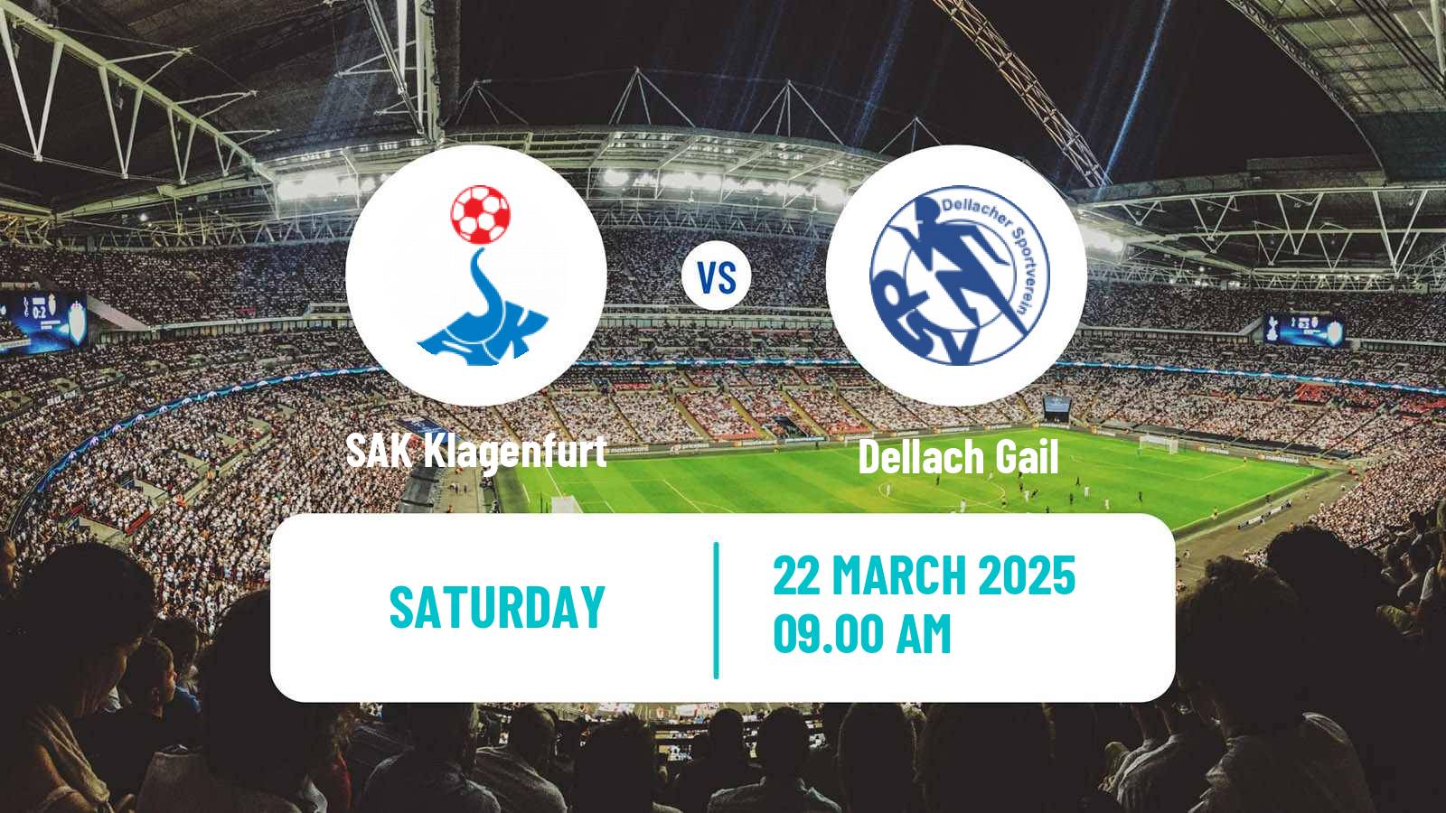 Soccer Austrian Landesliga Karnten SAK Klagenfurt - Dellach Gail
