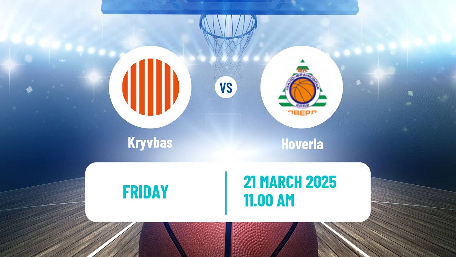 Basketball Ukrainian FBU Super League Kryvbas - Hoverla