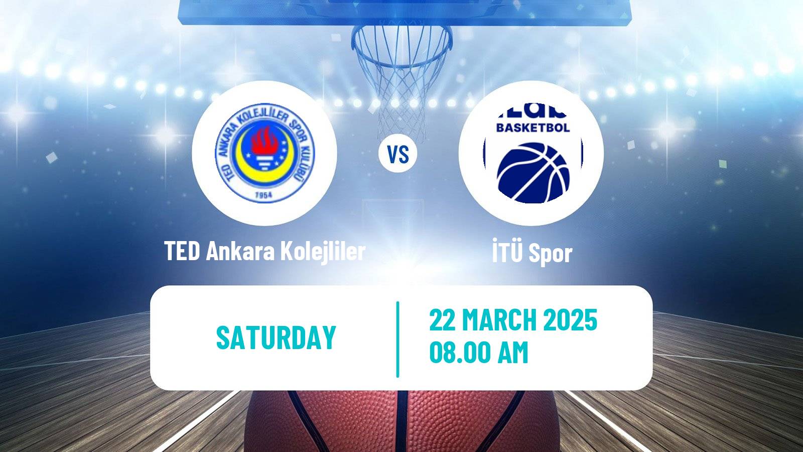Basketball Turkish TBL TED Ankara Kolejliler - İTÜ