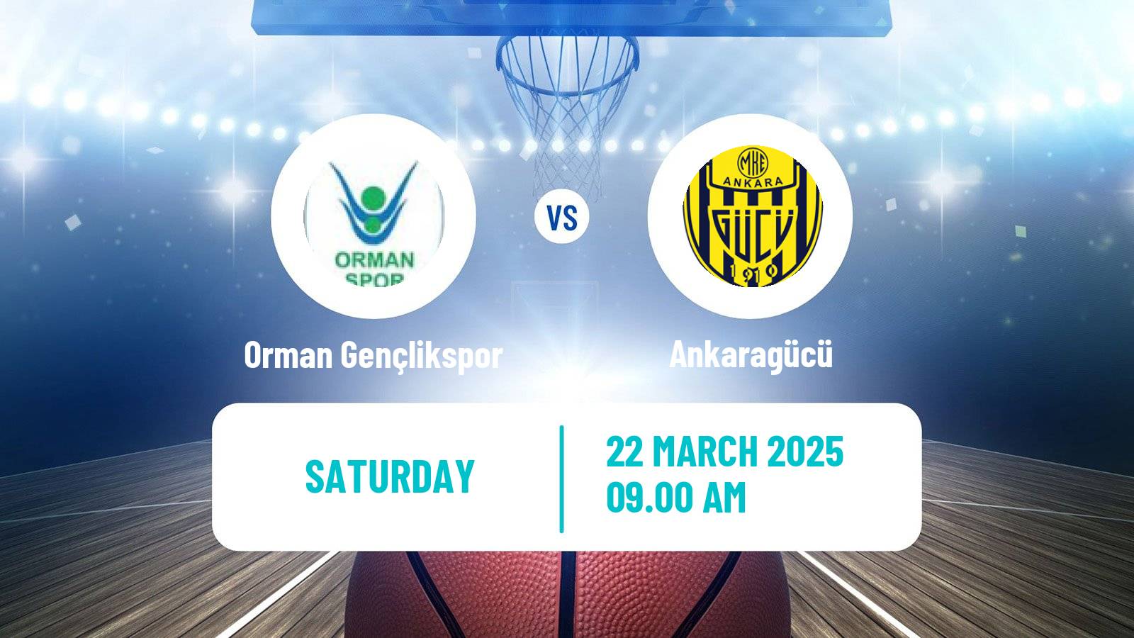 Basketball Turkish TBL Orman Gençlikspor - Ankaragücü