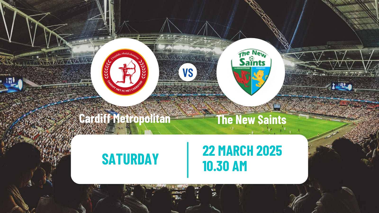 Soccer Welsh Cymru Premier Cardiff Metropolitan - The New Saints