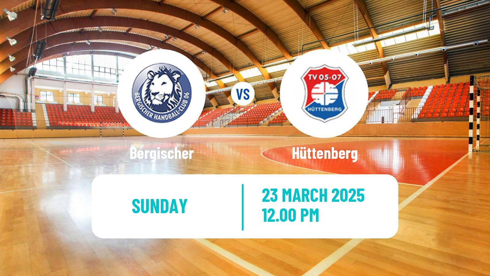 Handball German 2 Bundesliga Handball Bergischer - Hüttenberg