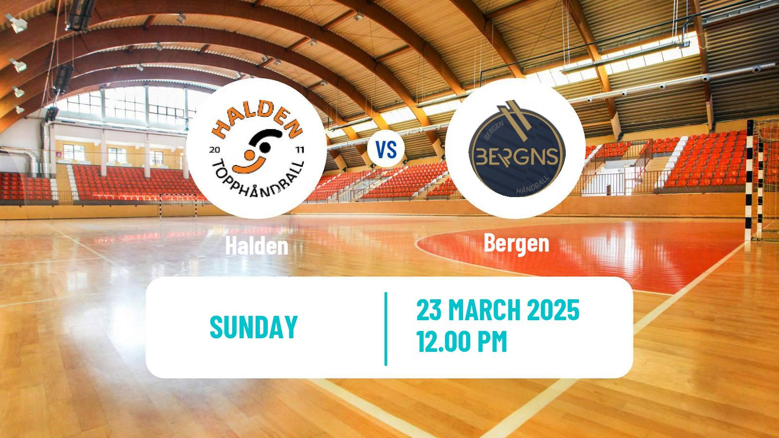 Handball Norwegian Eliteserien Handball Halden - Bergen