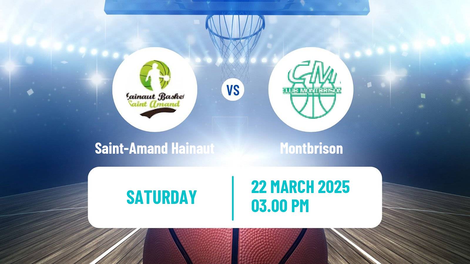 Basketball French Ligue 2 Basketball Women Saint-Amand Hainaut - Montbrison