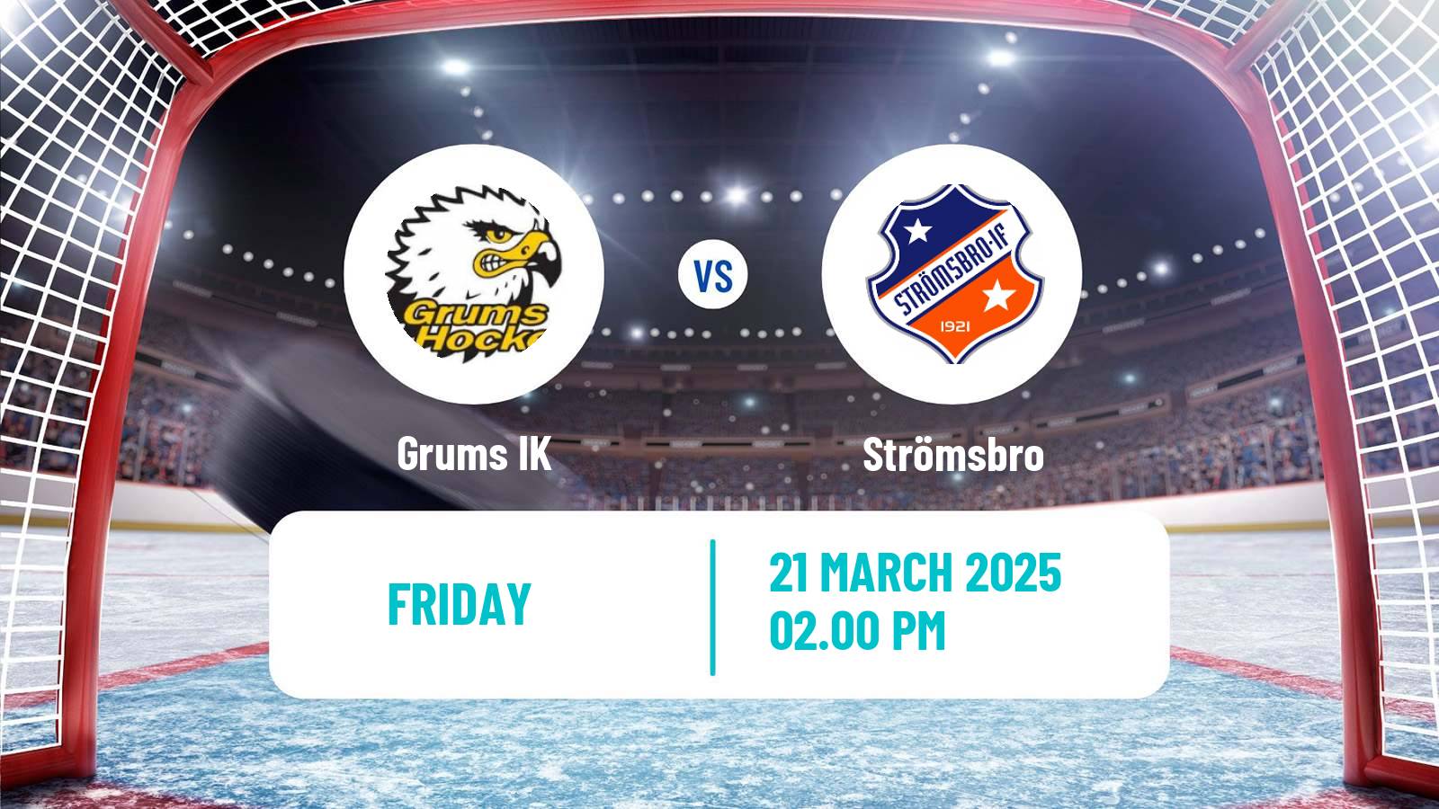 Hockey Swedish HockeyEttan Vastra Grums - Strömsbro