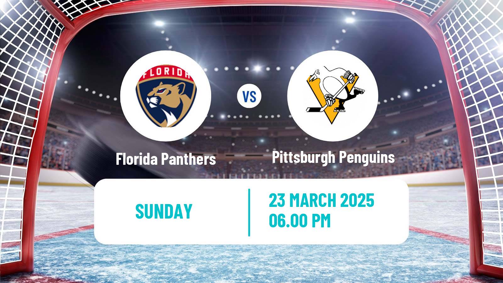 Hockey NHL Florida Panthers - Pittsburgh Penguins