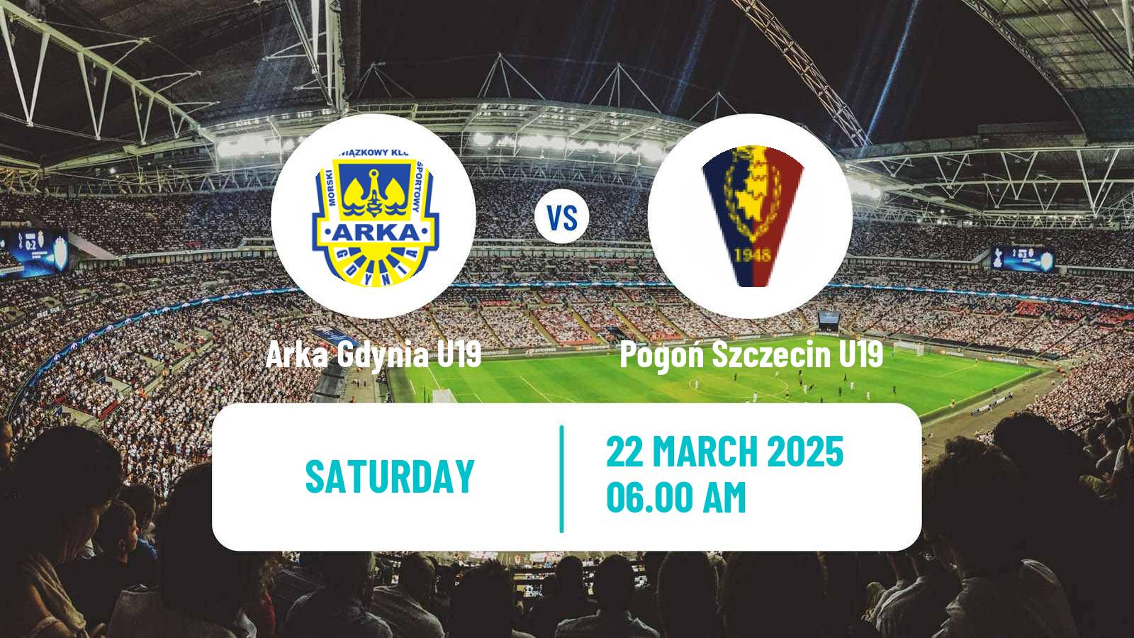 Soccer Polish Central Youth League Arka Gdynia U19 - Pogoń Szczecin U19