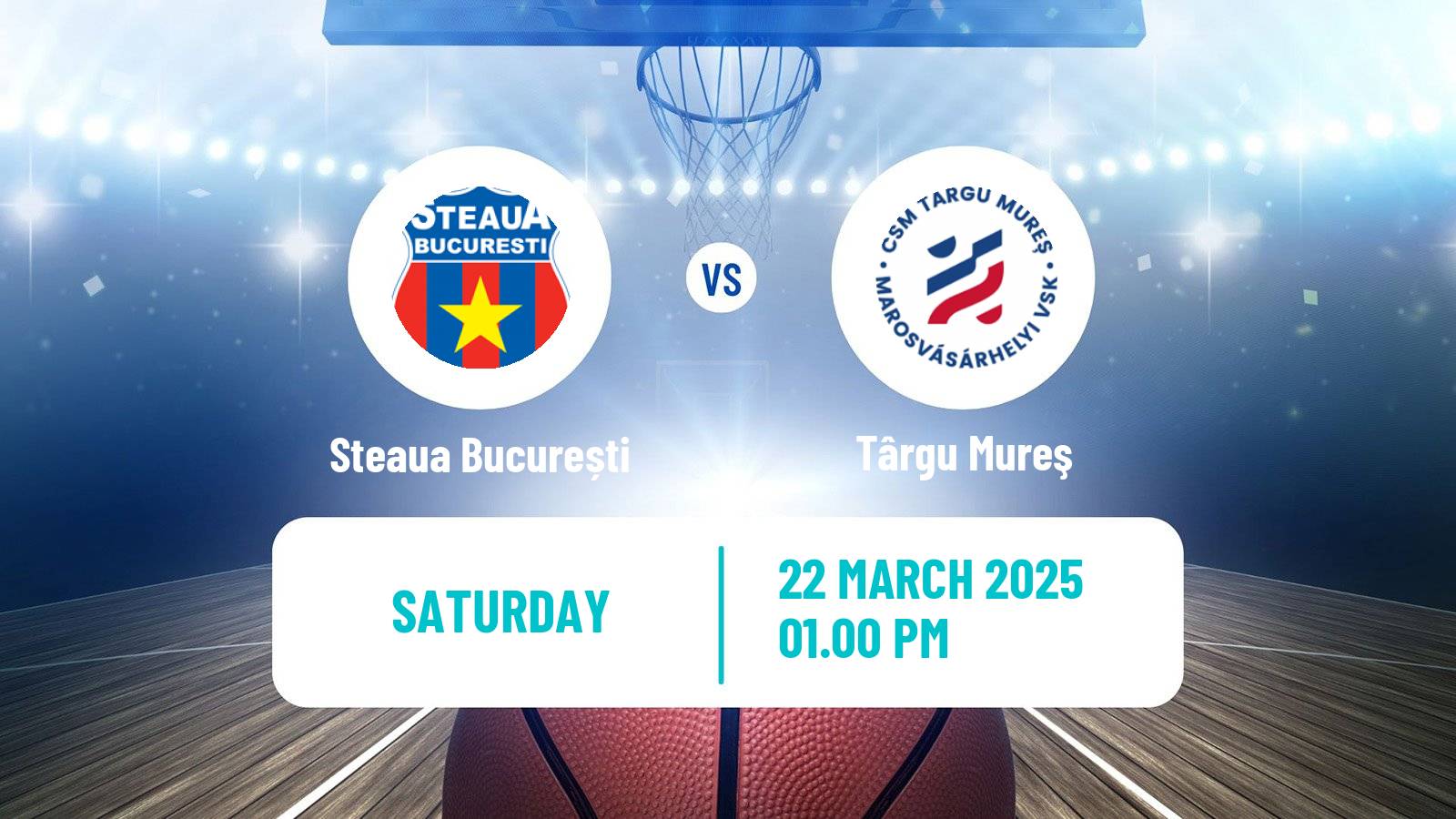 Basketball Romanian Divizia A Basketball Steaua București - Târgu Mureş