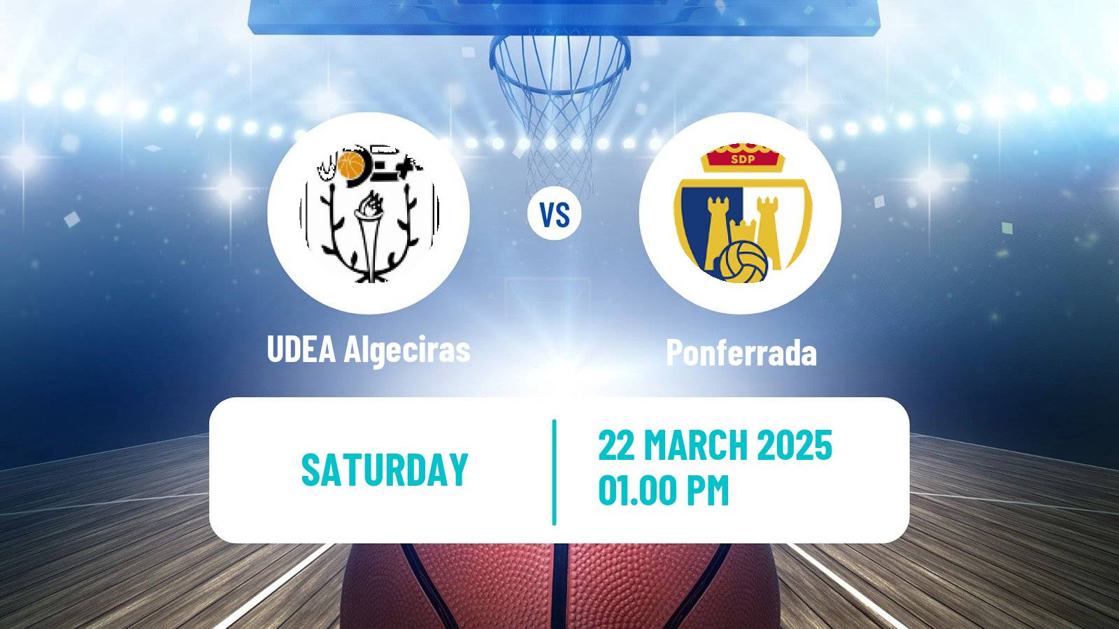 Basketball Spanish LEB Plata UDEA Algeciras - Ponferrada