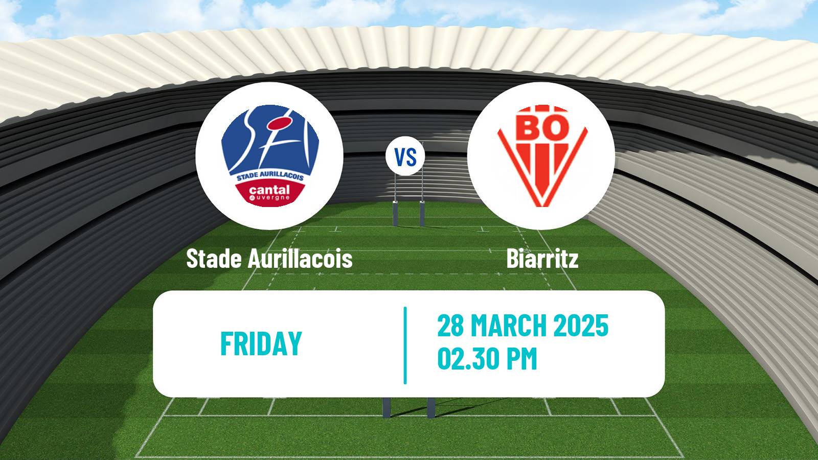 Rugby union French Pro D2 Stade Aurillacois - Biarritz