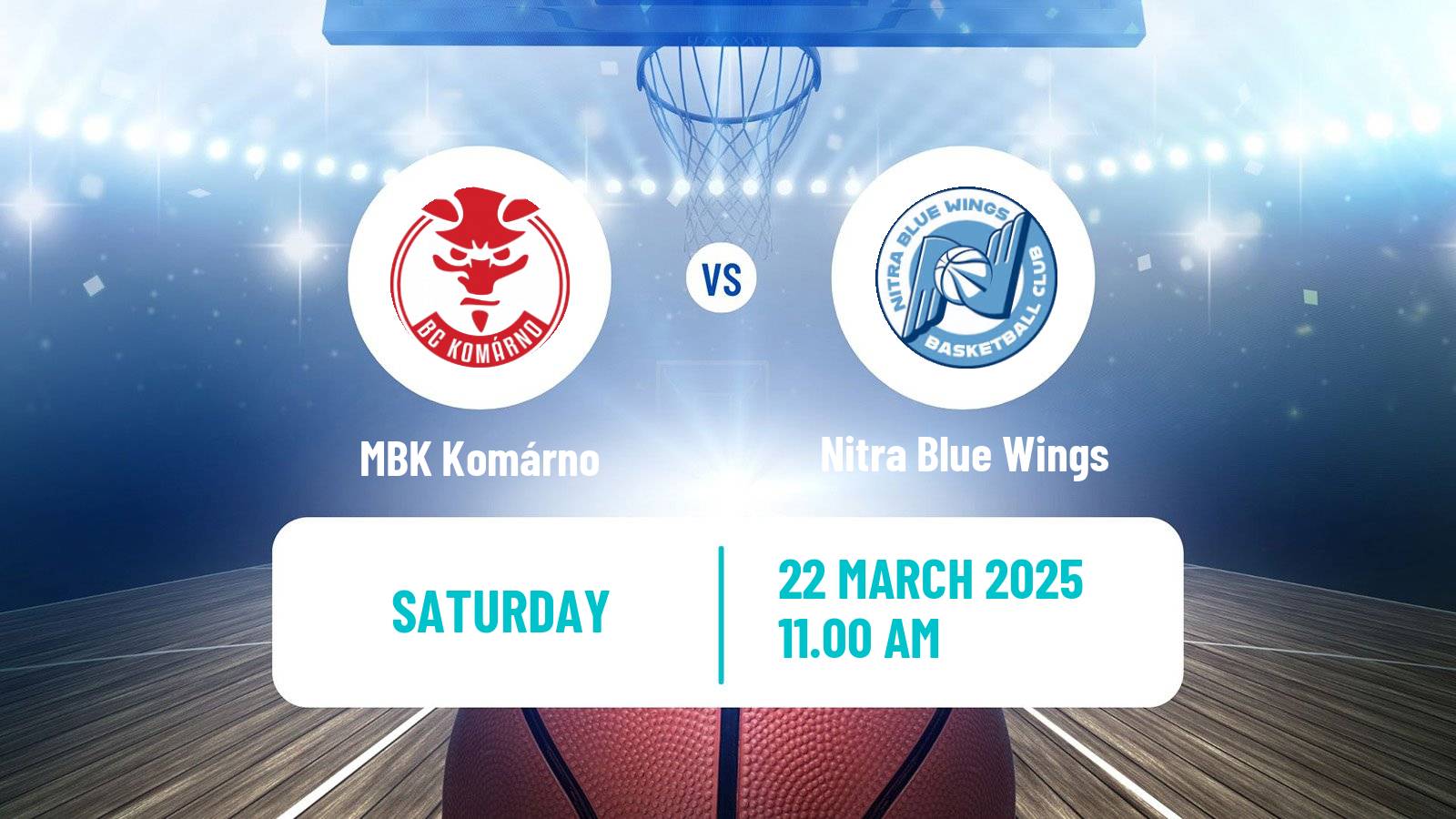 Basketball Slovak Extraliga Basketball Komárno - Nitra Blue Wings