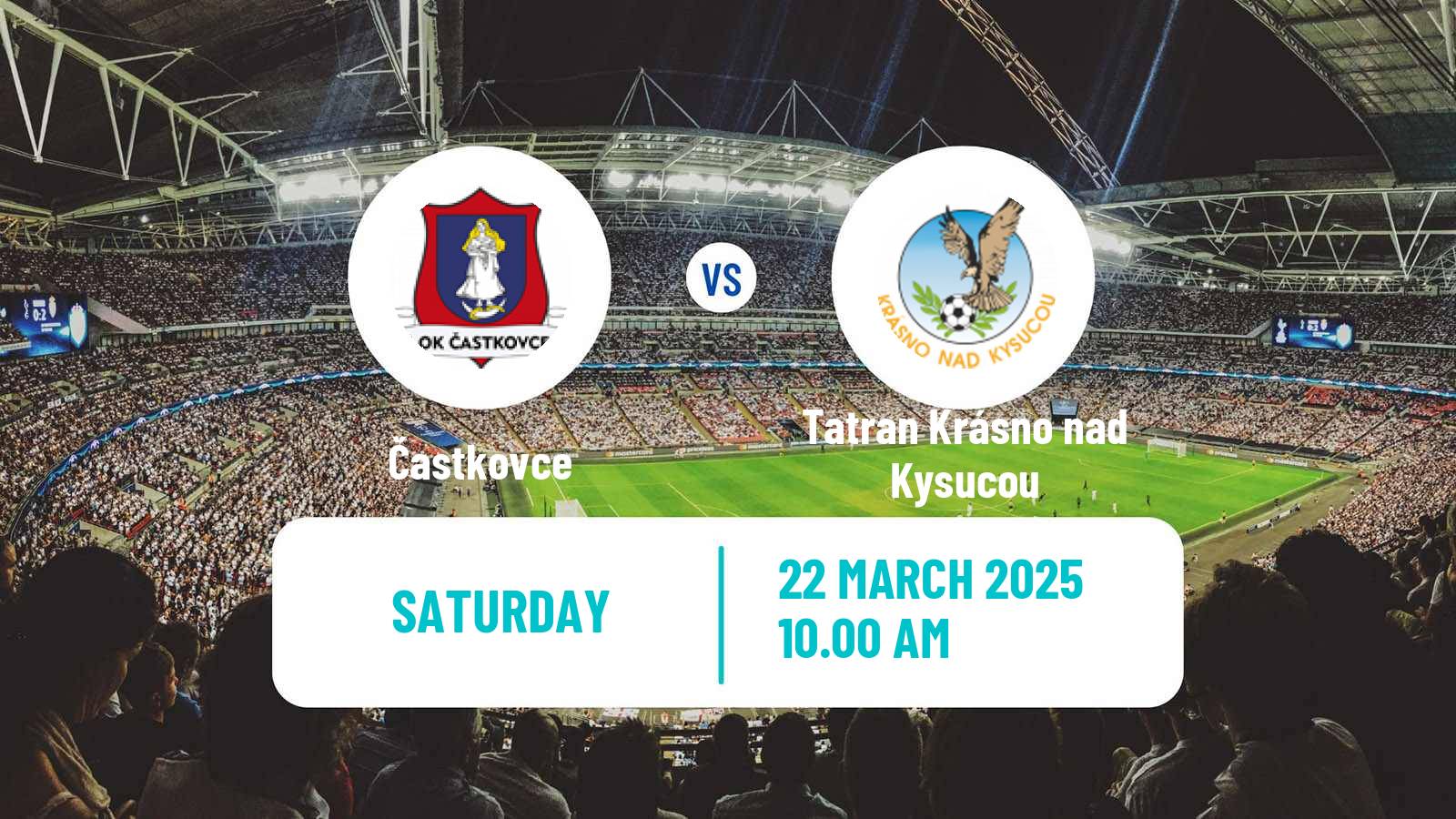Soccer Slovak 3 Liga West Častkovce - Tatran Krásno nad Kysucou
