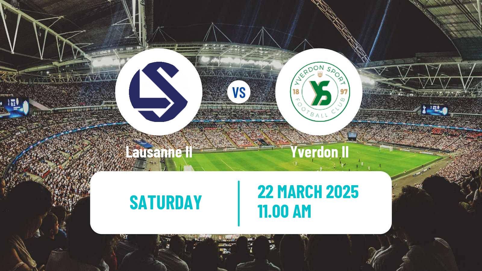 Soccer Swiss 1 Liga Classic Group 1 Lausanne II - Yverdon II