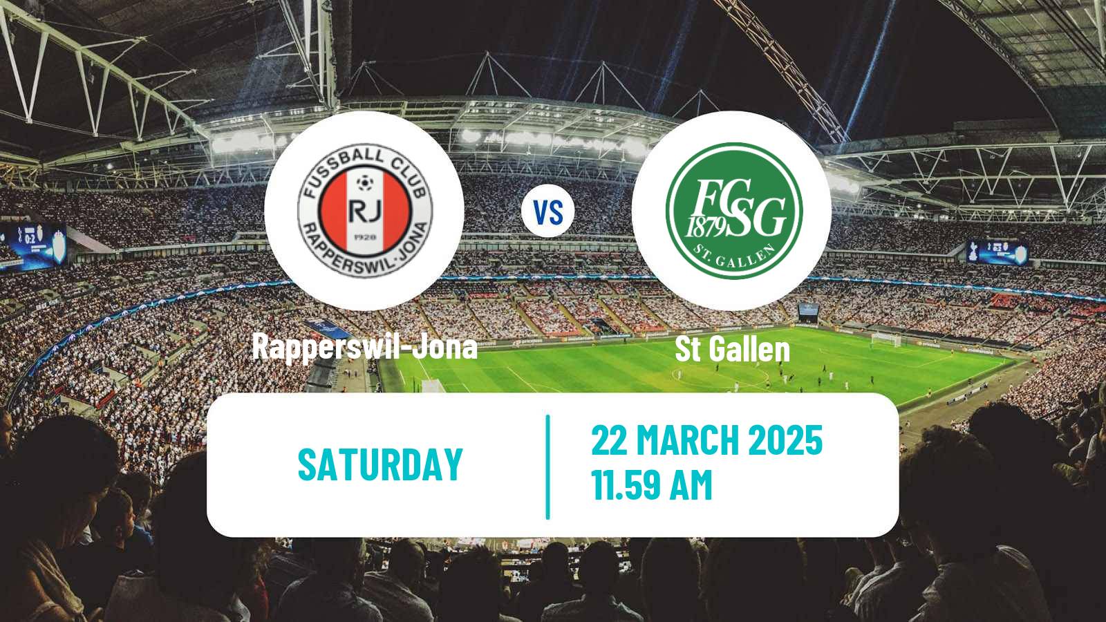 Soccer Swiss Super League Women Rapperswil-Jona - St Gallen