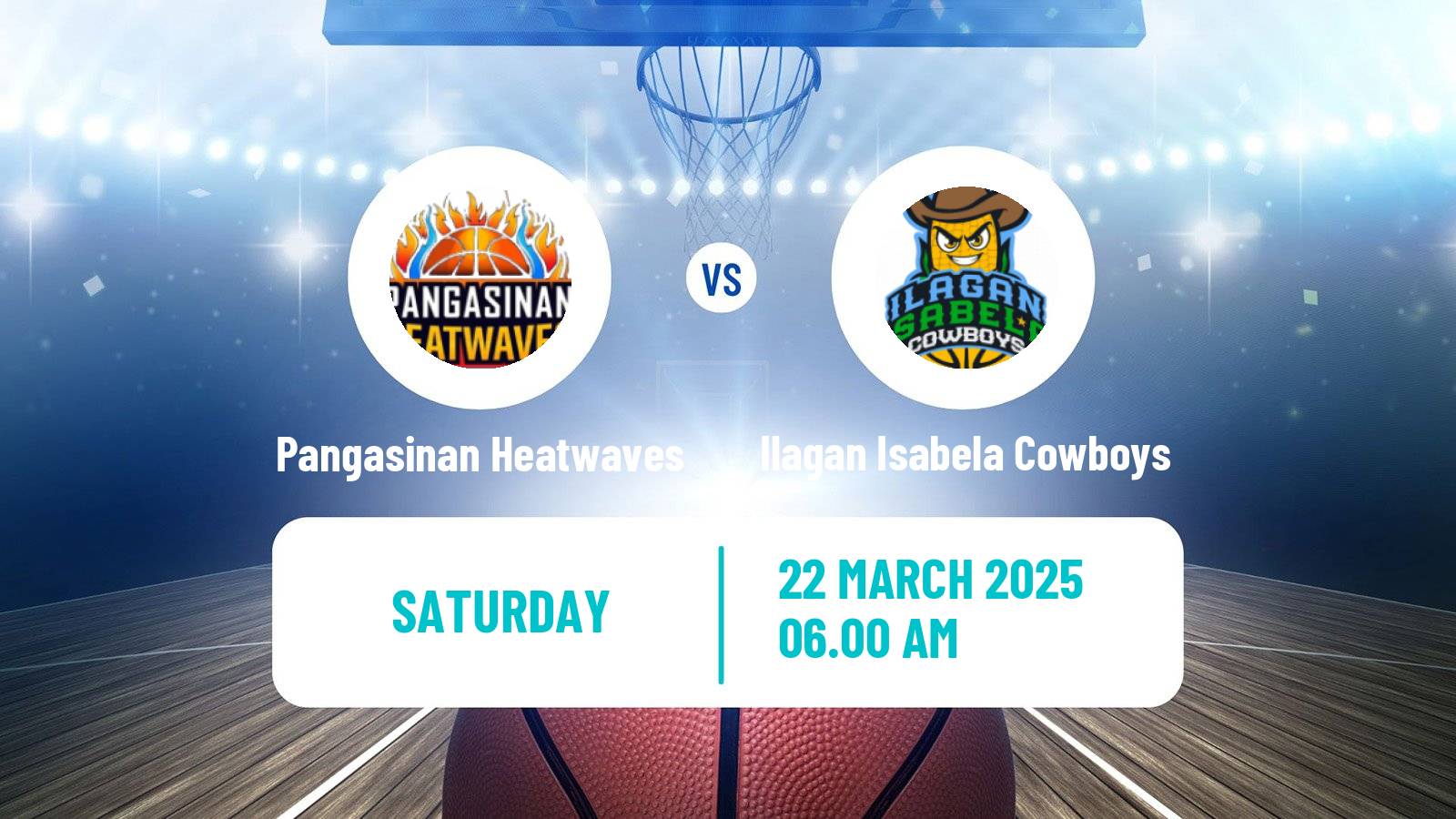 Basketball Philippines MBPL  Pangasinan Heatwaves - Ilagan Isabela Cowboys