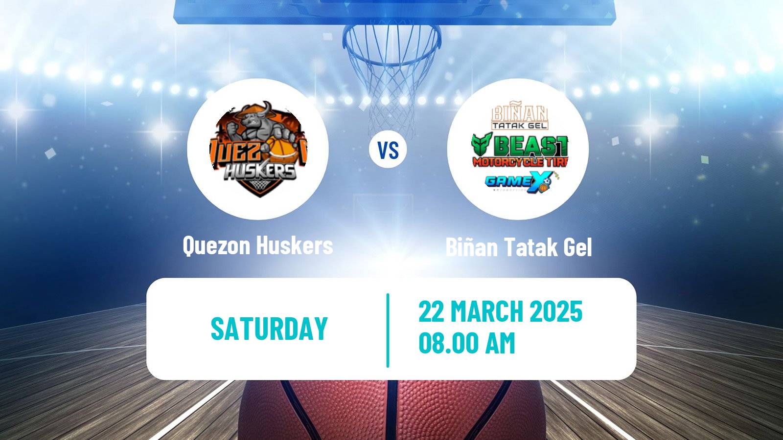 Basketball Philippines MBPL  Quezon Huskers - Biñan Tatak Gel