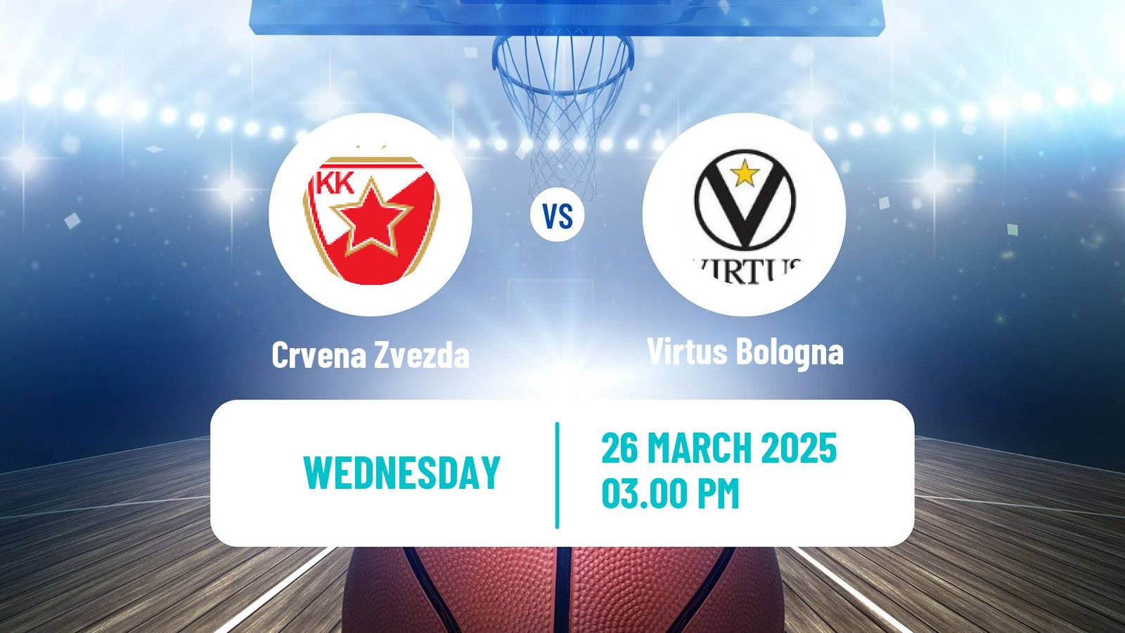 Basketball Euroleague Crvena Zvezda - Virtus Bologna