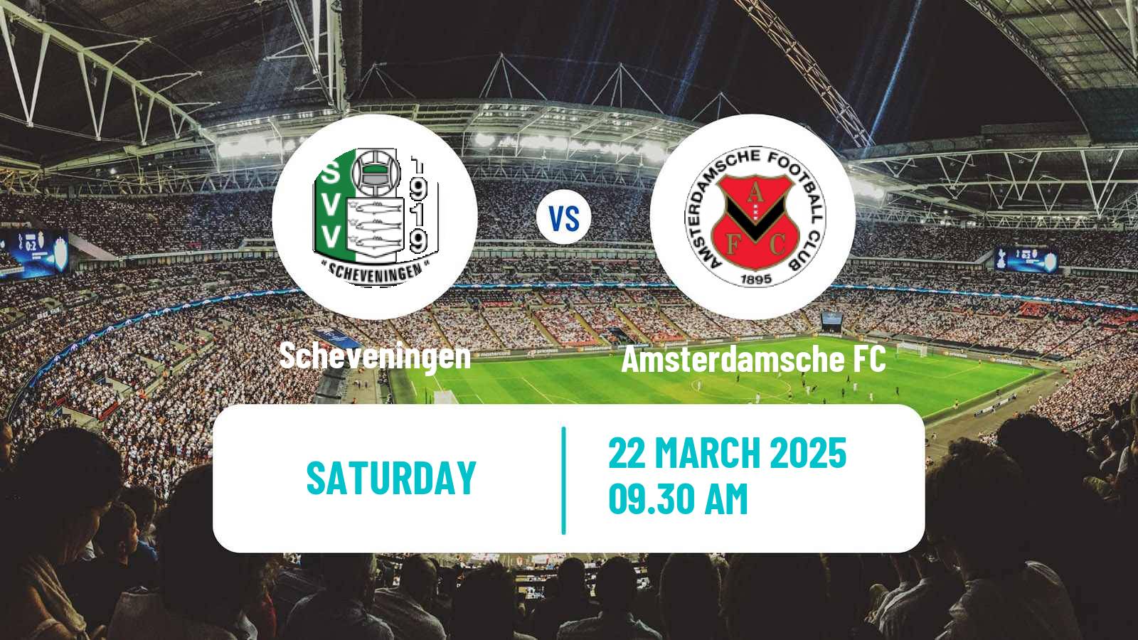 Soccer Dutch Tweede Divisie Scheveningen - Amsterdamsche FC