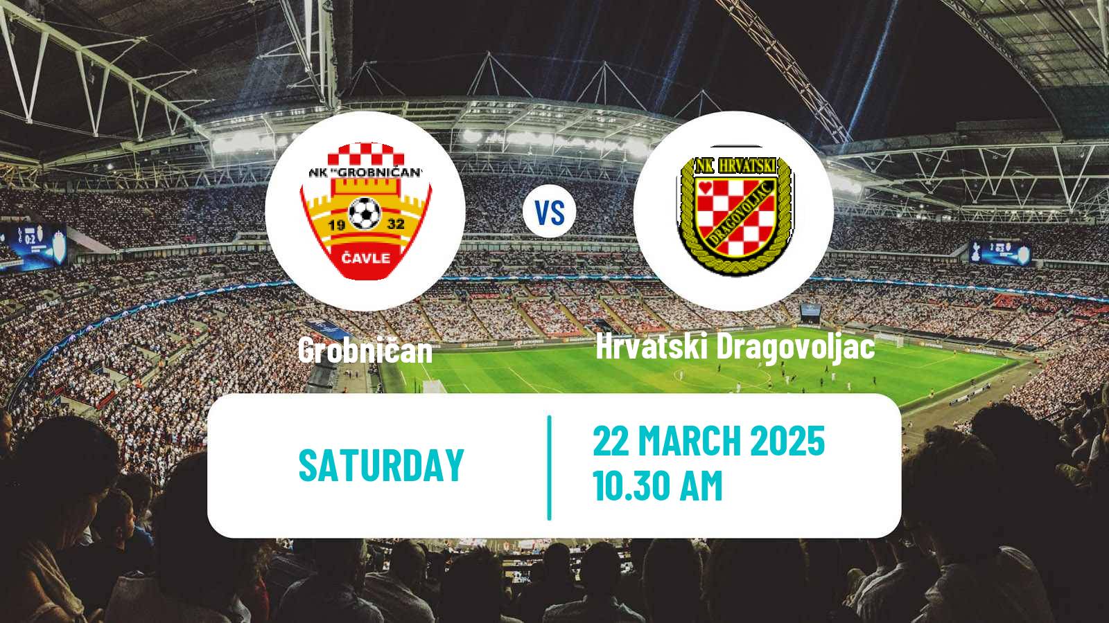 Soccer Croatian Druga NL Grobničan - Hrvatski Dragovoljac
