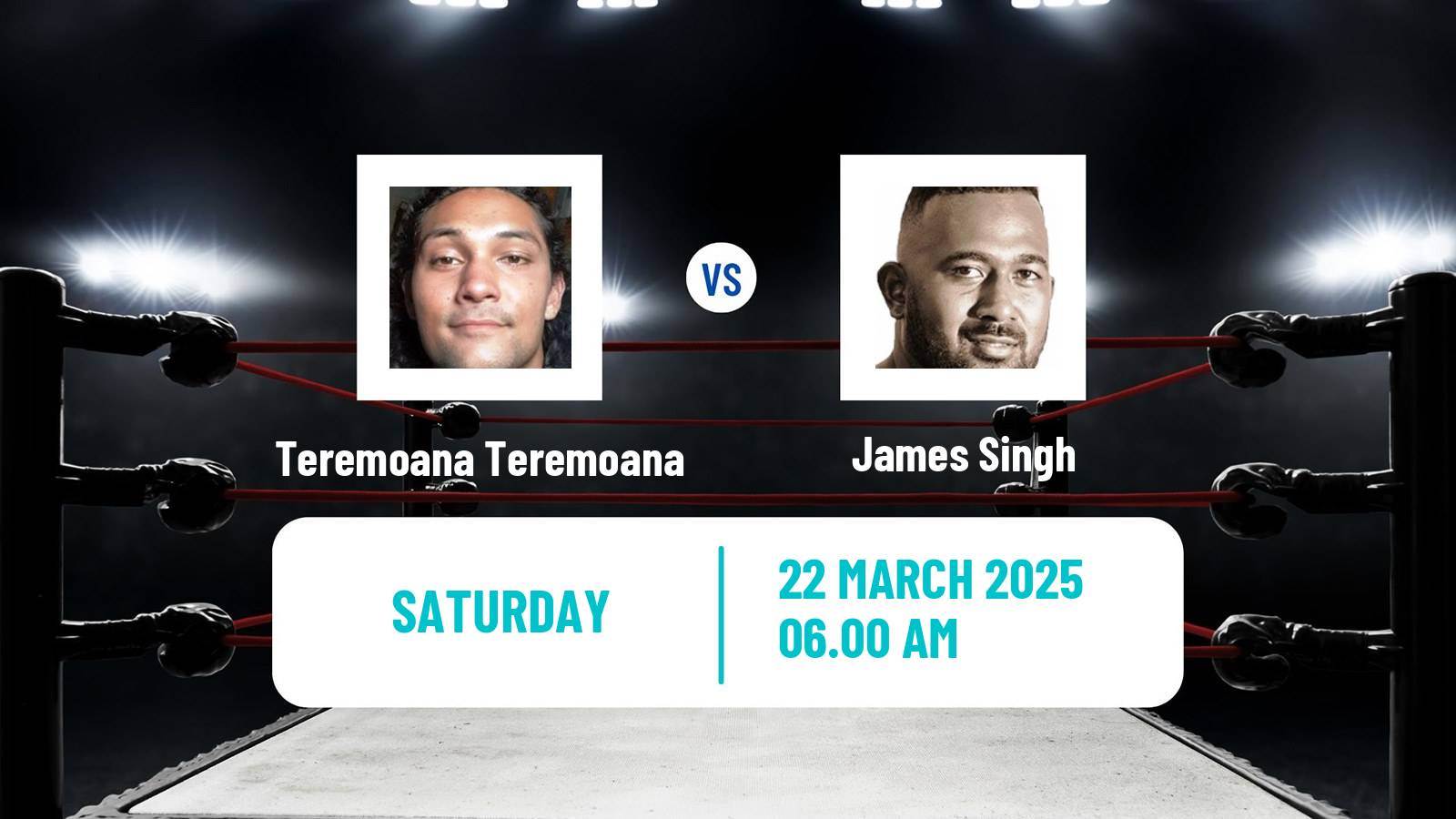Boxing Heavyweight Others Matches Men Teremoana Teremoana - James Singh