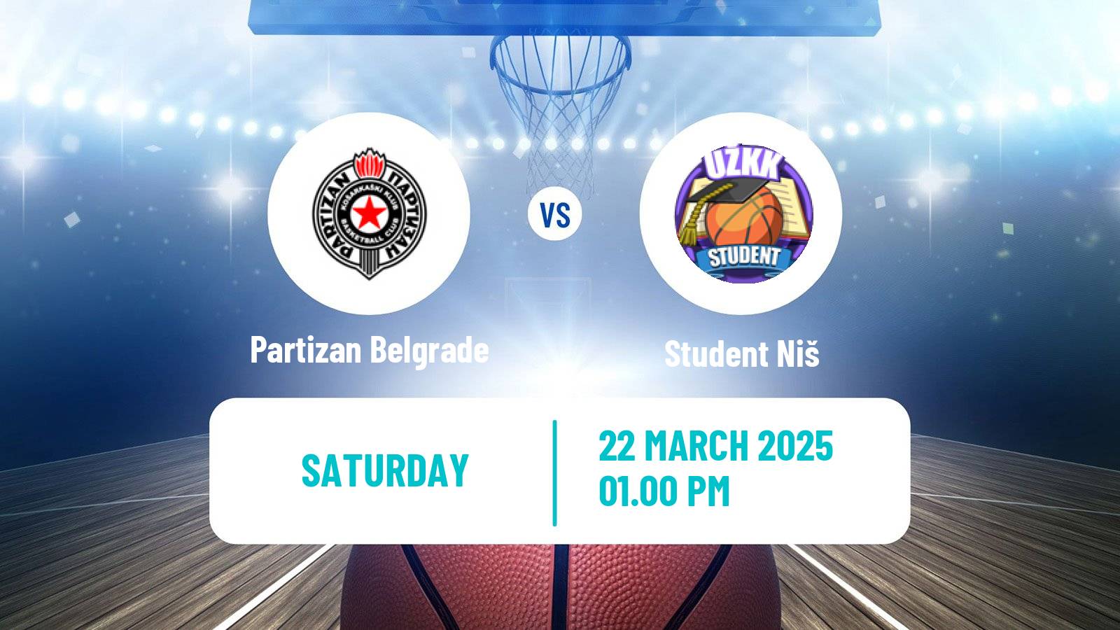 Basketball Serbian 1 ZLS Basketball Women Partizan Belgrade - Student Niš